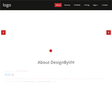 Tablet Screenshot of designbyvh.com